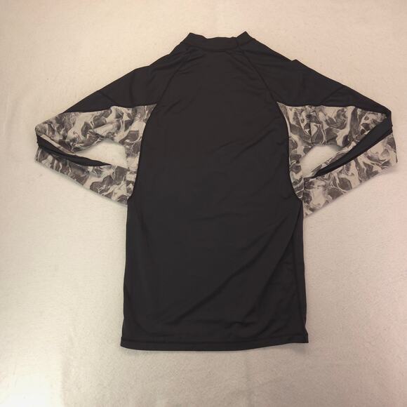 Quiksilver Crew Neck Long Sleeve Graphic T Shirt Mens Size Extra Large XL Black - Picture 9 of 9